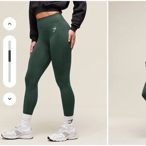 Gymshark Vital Seamless Leggings in Green Marl, Medium